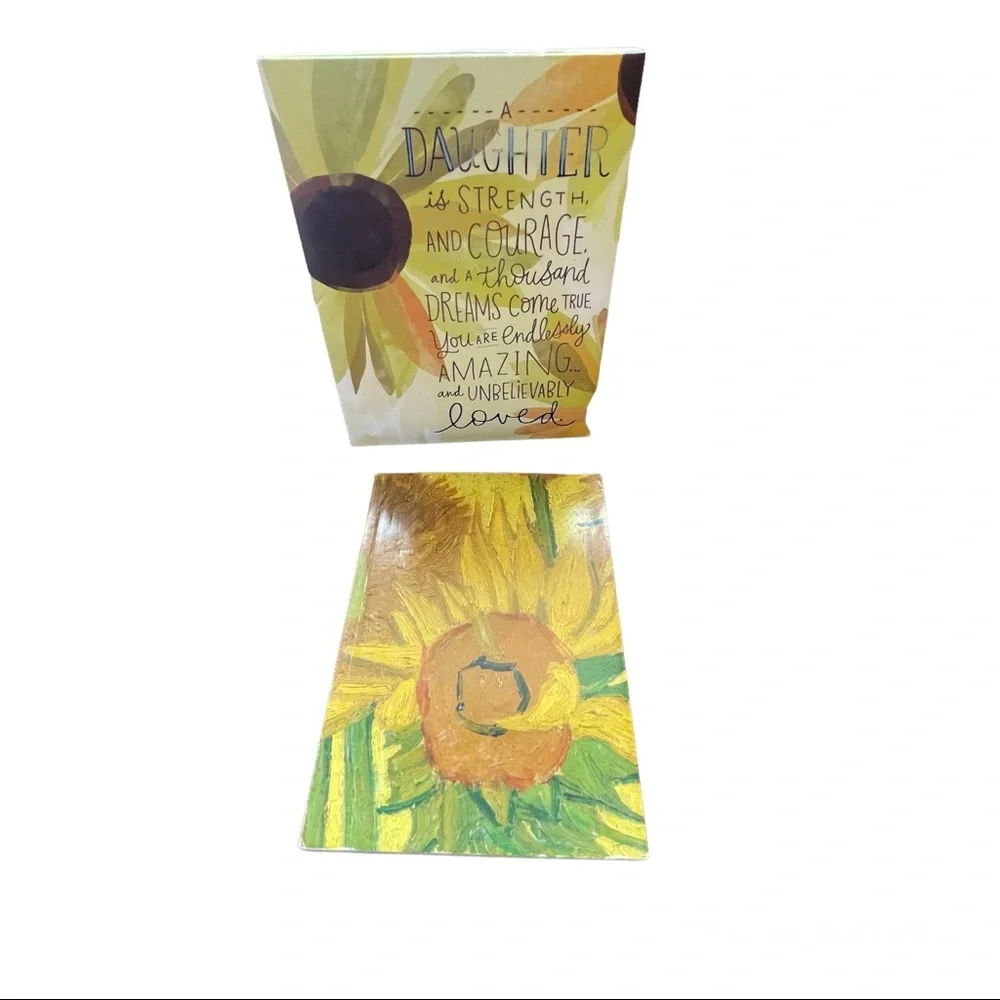 Sunflower Van Gogh Notepad & Hallmark Daughter Sign